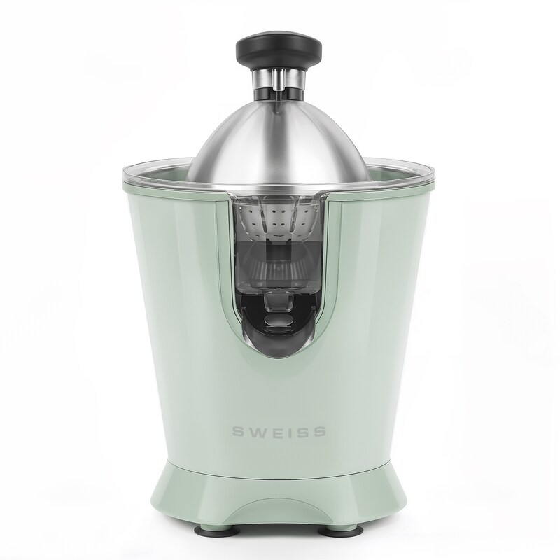 ZEST7 electric citrus juicer, drip-free spout, powerful articulated arm, 160 W, green