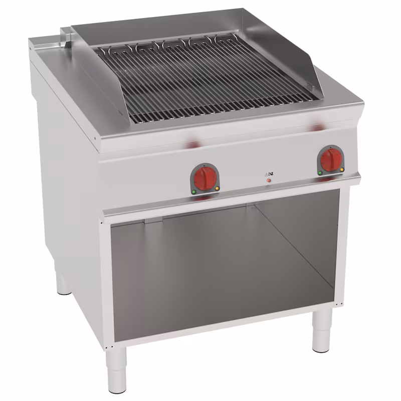 Electric BBQ steam grill on stand - 800x900x900 mm - 10800 W 400/3V - 47232613 Eurast