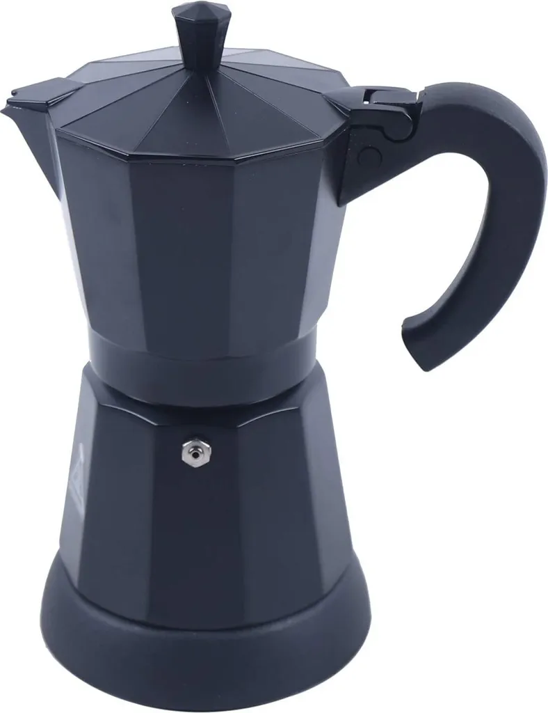 GreatDEshop2021 Electric Espresso Maker 300ml Aluminum Coffee Maker Moka Pot Turkish Coffee Pot Black for 6 Cups