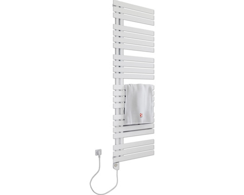 Electric towel warmer SCHULTE Breda heating rod left 50 x 169 cm 900 W with heating rod 3 adjustable white