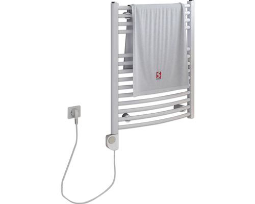 Electric towel warmer SCHULTE Europe heating rod left 50 x 69.5 cm 300 W with heating rod 3 adjustable white