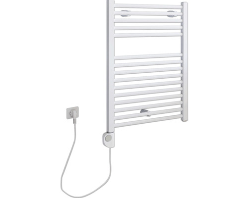 Electric towel warmer SCHULTE Turbo heating rod left 50 x 69.5 cm 300 W with heating rod 3 adjustable white
