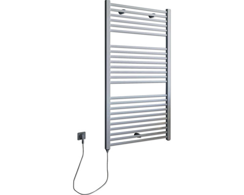 Electric towel warmer SCHULTE Turbo heating rod left 60 x 113.5 cm 300 W with Schuko plug white
