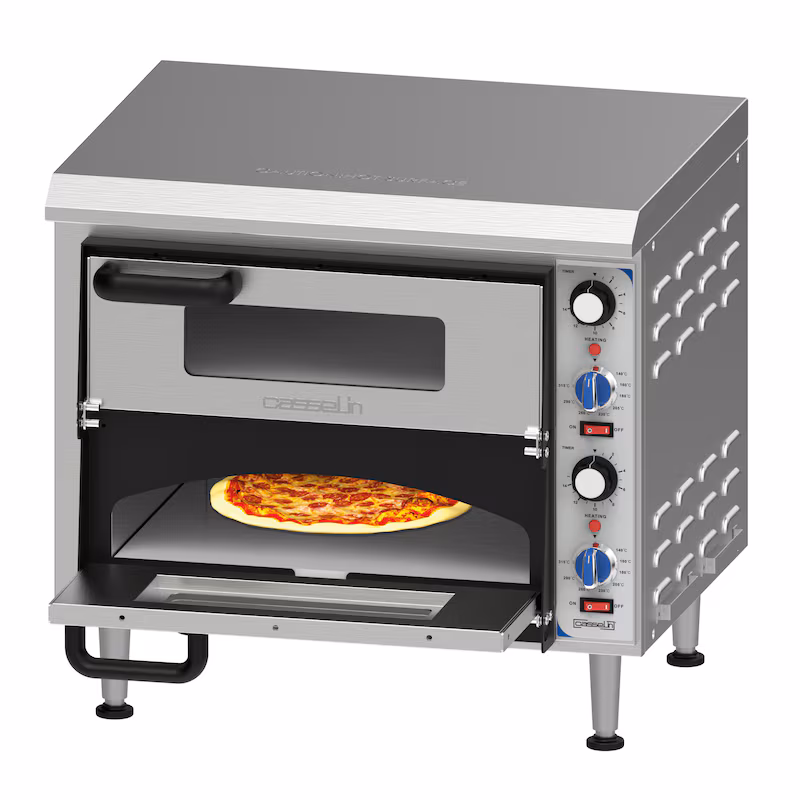 Electric pizza oven 2 chambers 35 cm CFRPE235 Casselin