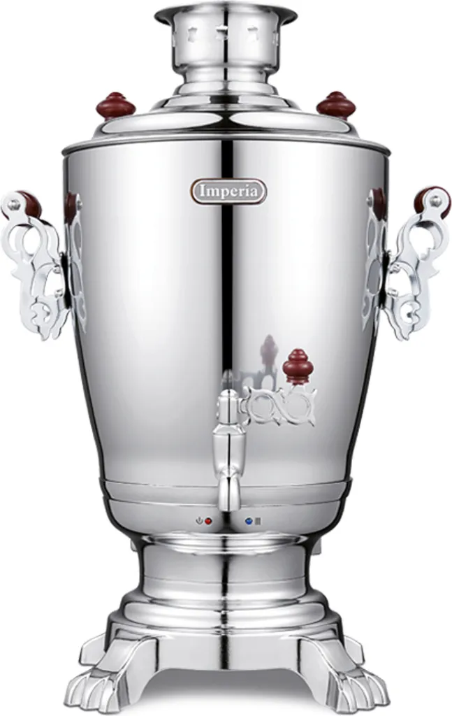 trends4cents Electric Samovar Tula 3.2L - Traditional Stainless Steel Tea Maker & Kettle – Ideal for Tea Ceremonies, Camping & Garden