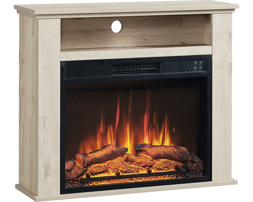 Electric fireplace Balderia Frida gray oak 2000 watts