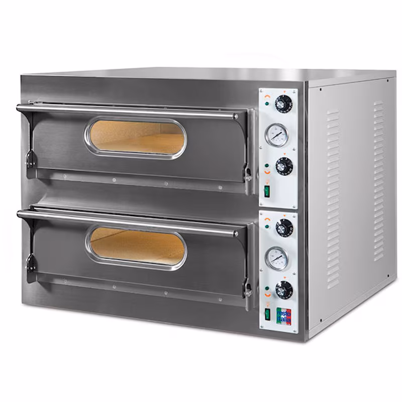 Electric double-chamber pizza oven - RESTO ITALIA 6+6 x Ø 33 cm
