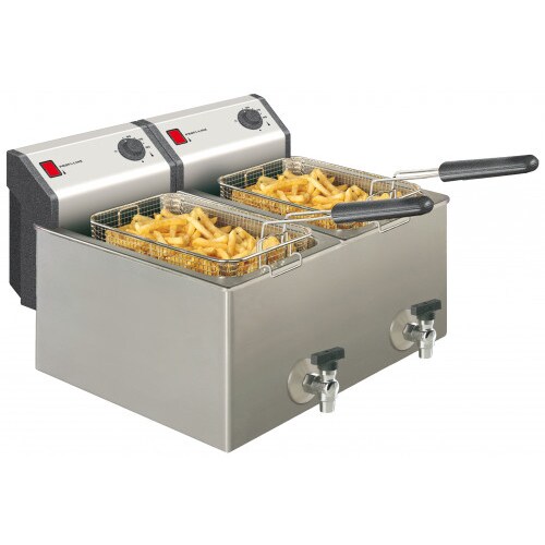 Neumärker electric deep fryer: with grease drain