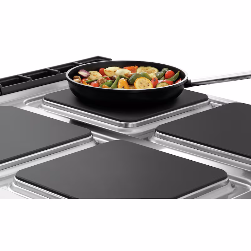 Electric stove with 4 burners
