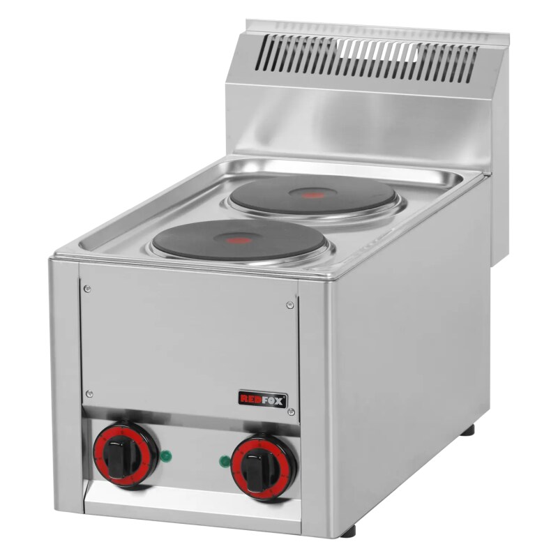 Electric cooktop with 2 plates Ø18 cm 400 Volt version - tabletop appliance
