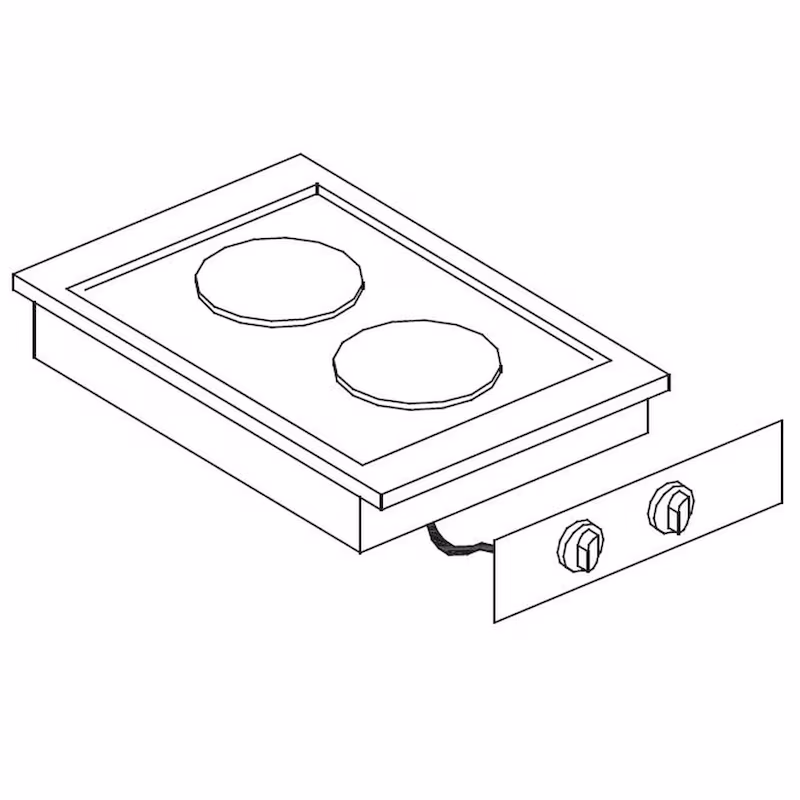 Electric stove 2 places