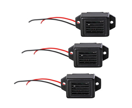 Electronic buzzer, 2-4 volts, set of 3