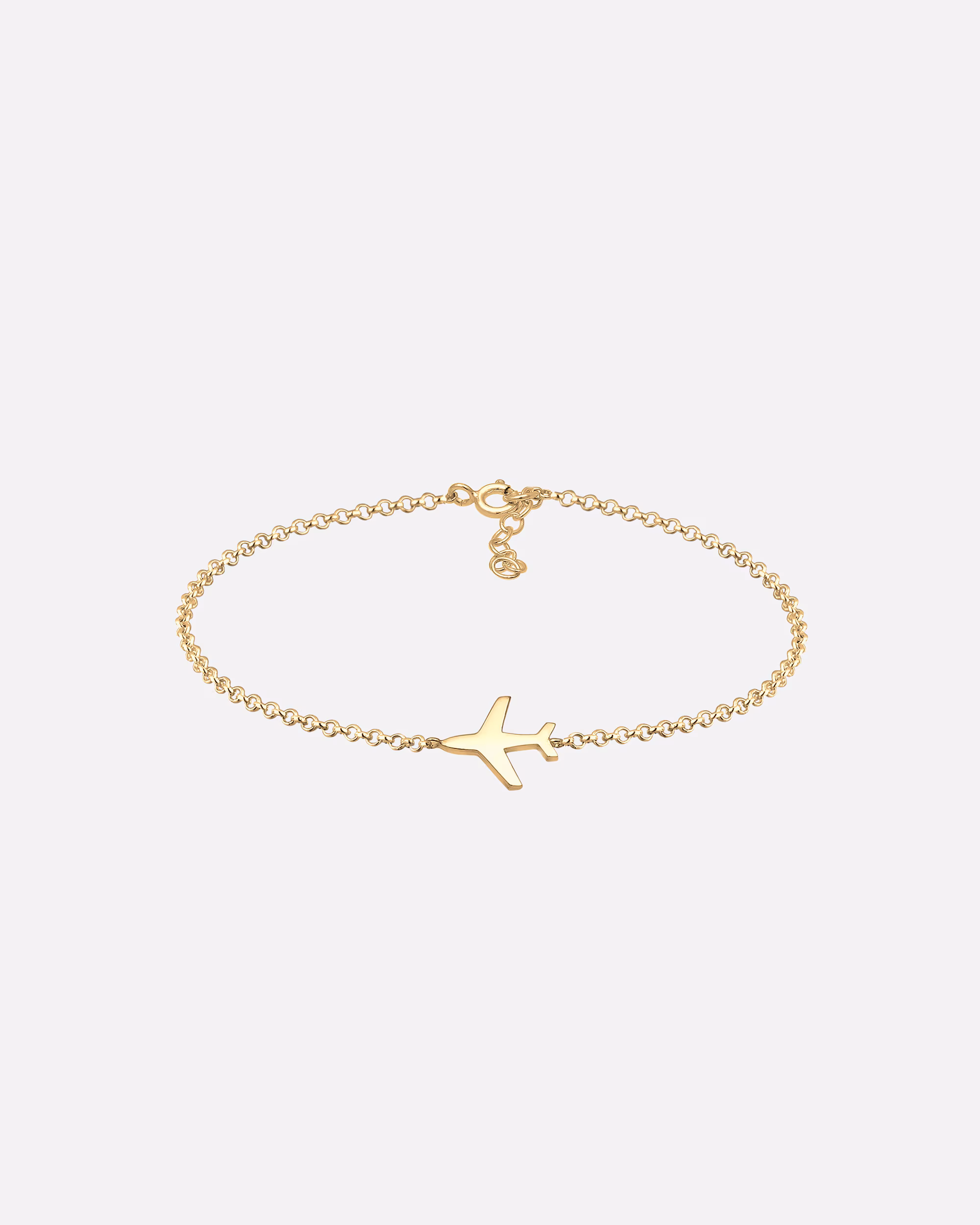 Elli Bracelet Basic Heir Chain Airplane Travel 925 Silver
