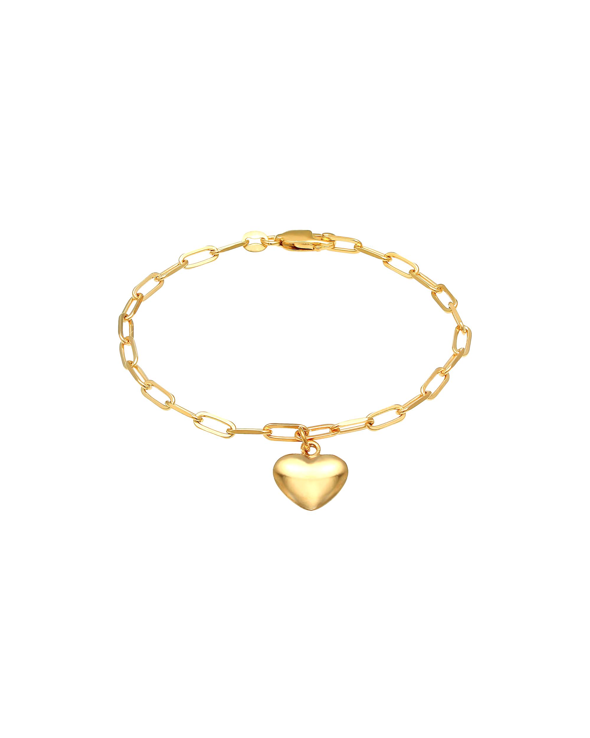 Elli Bracelet Heart Love Links Oval Trend 925 Silver