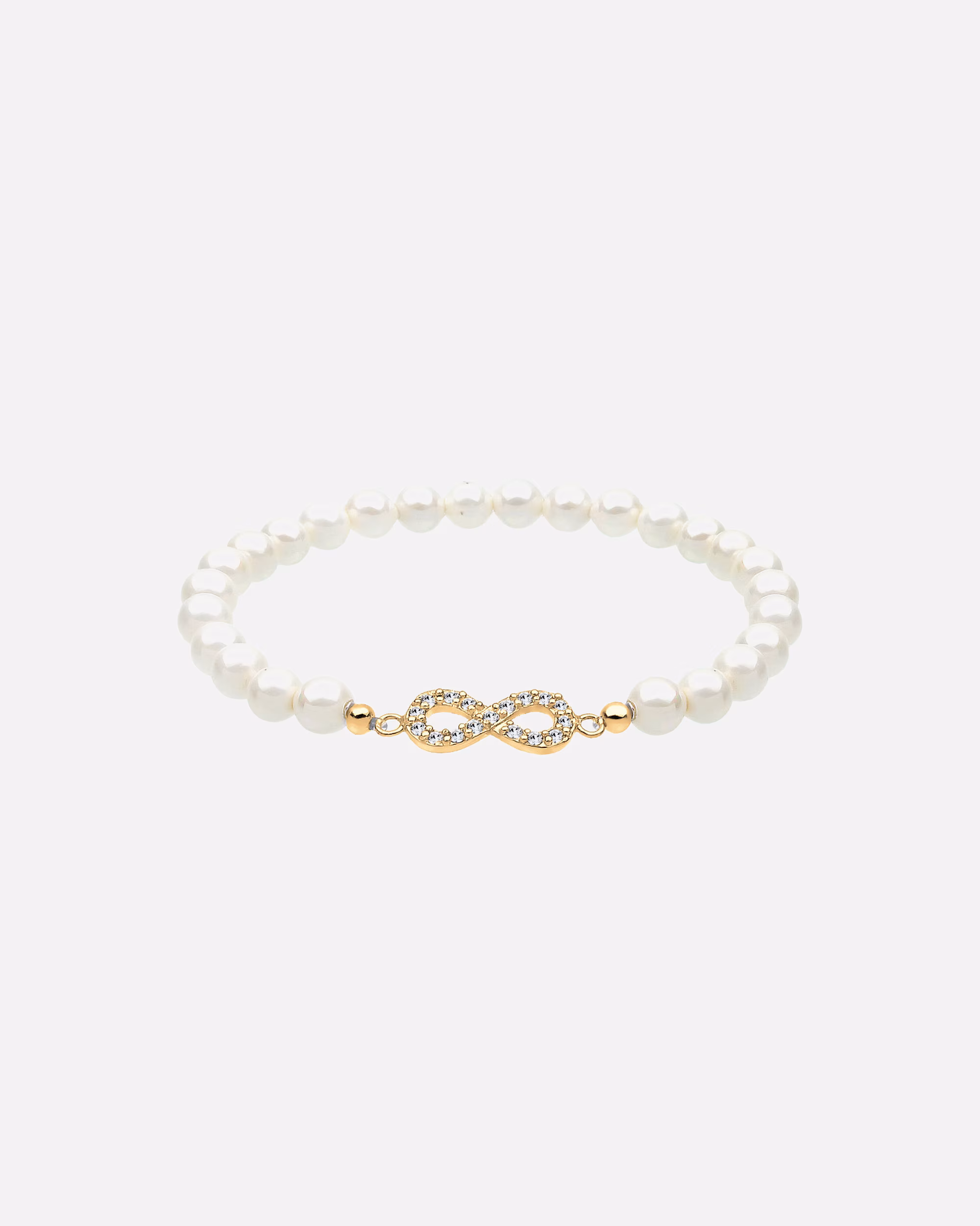 Elli Bracelet Infinity Pearl Crystals 925 Silver