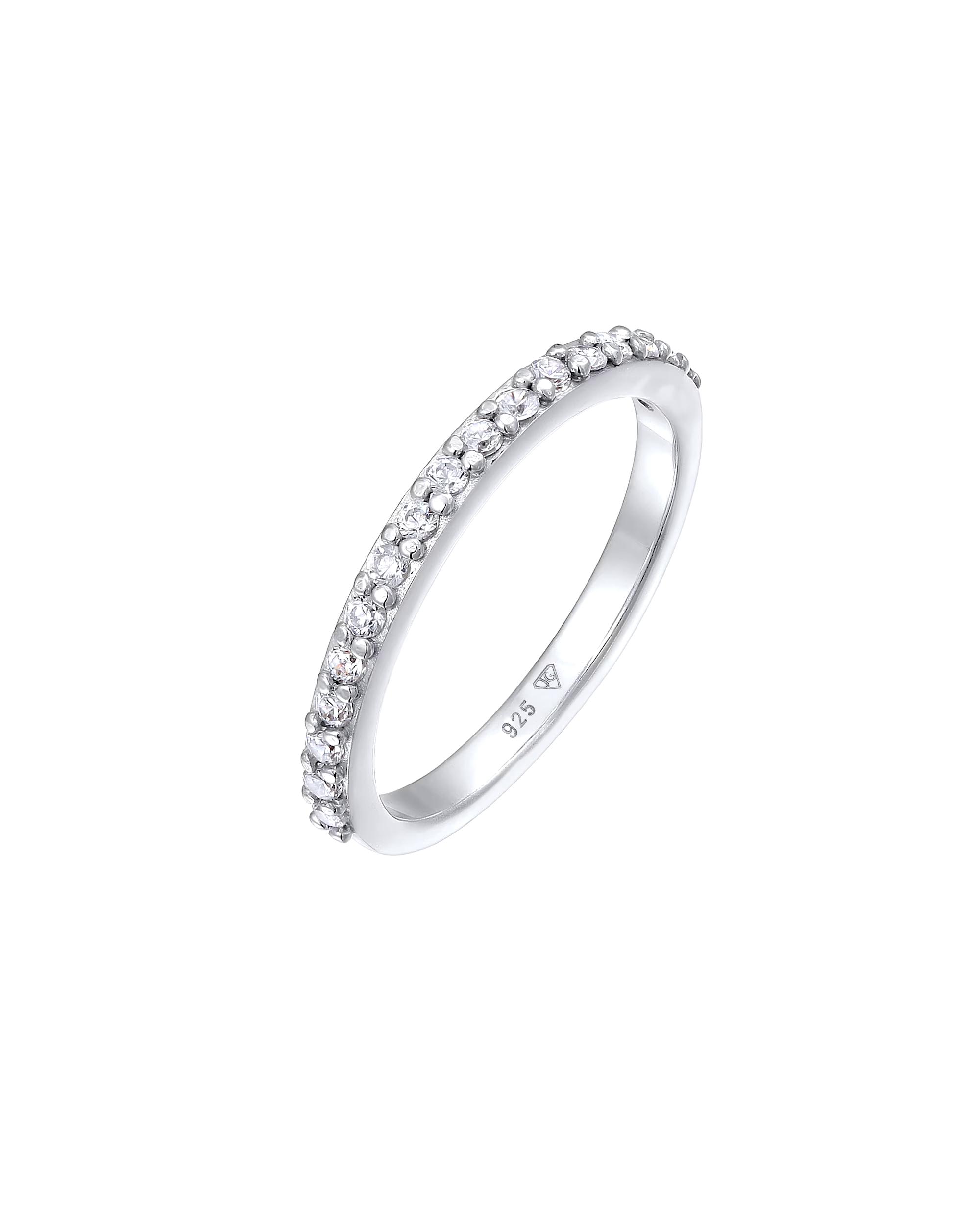 Elli DIAMONDS Ring Laboratory Grown Diamond White (0.068 ct) 925 Sterling Silver