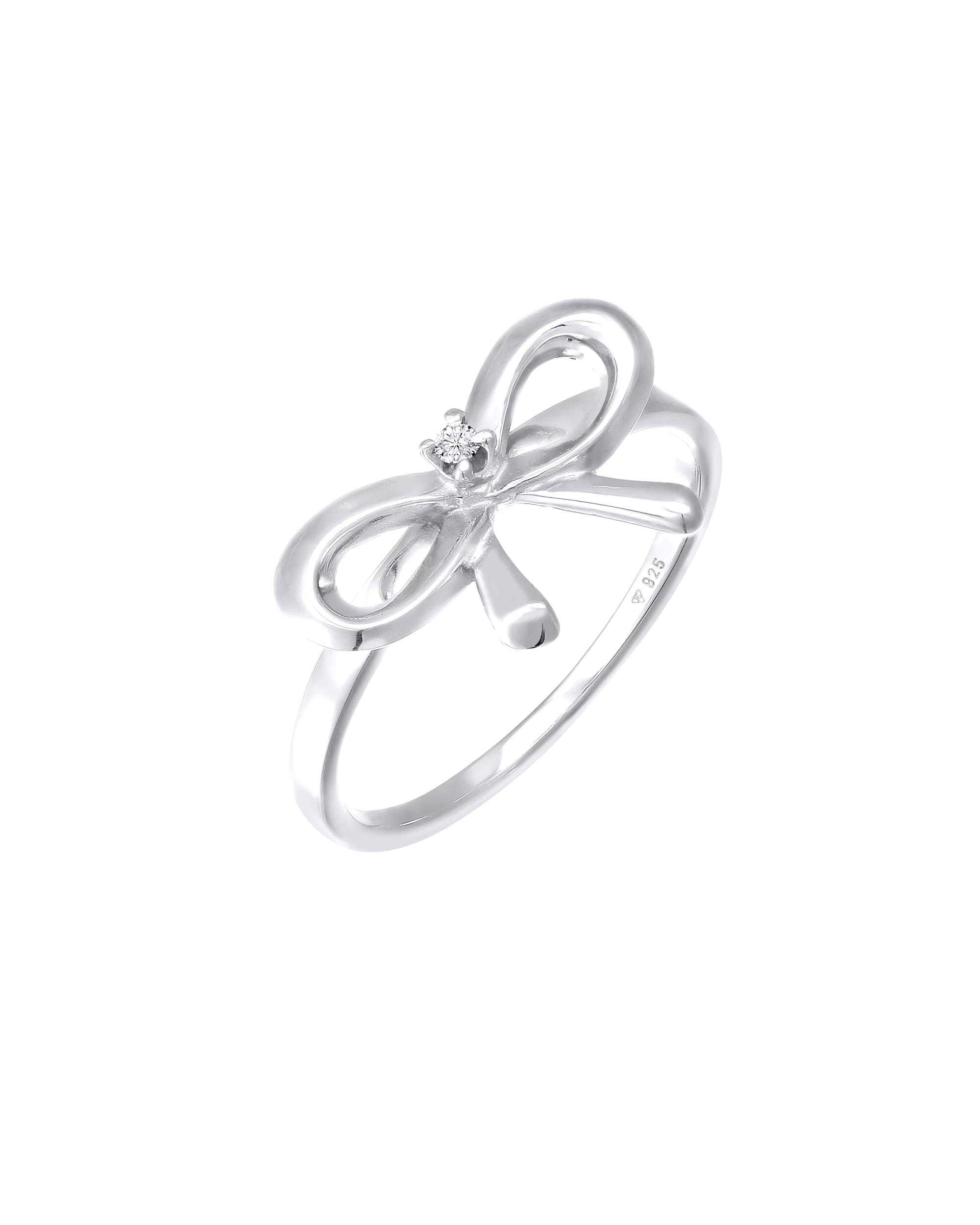 Elli DIAMONDS ring loop diamond 0.015 ct. 925 silver