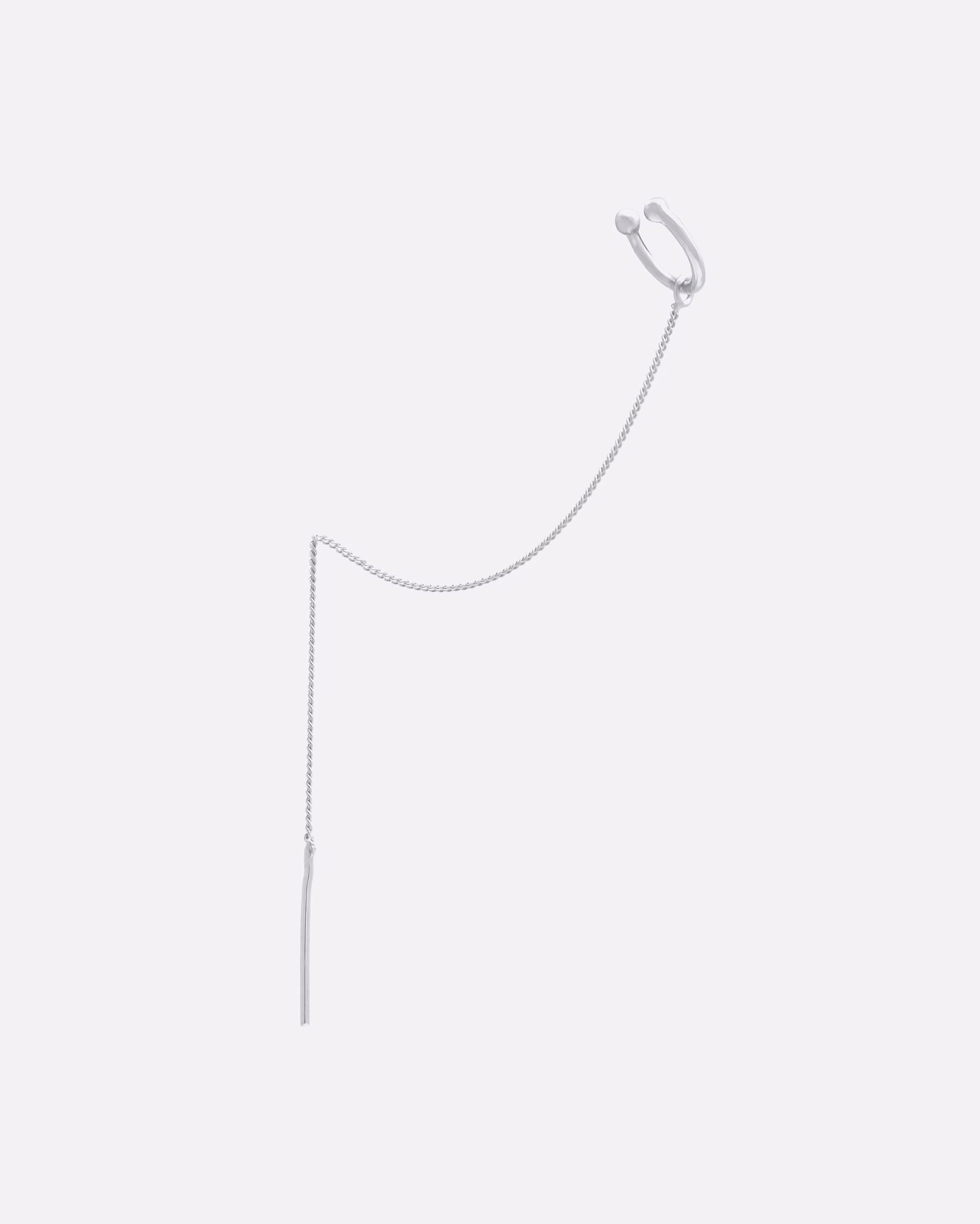 Elli Ear Cuff Earcuff Pull-through Ear Cuff Single 925 Silver