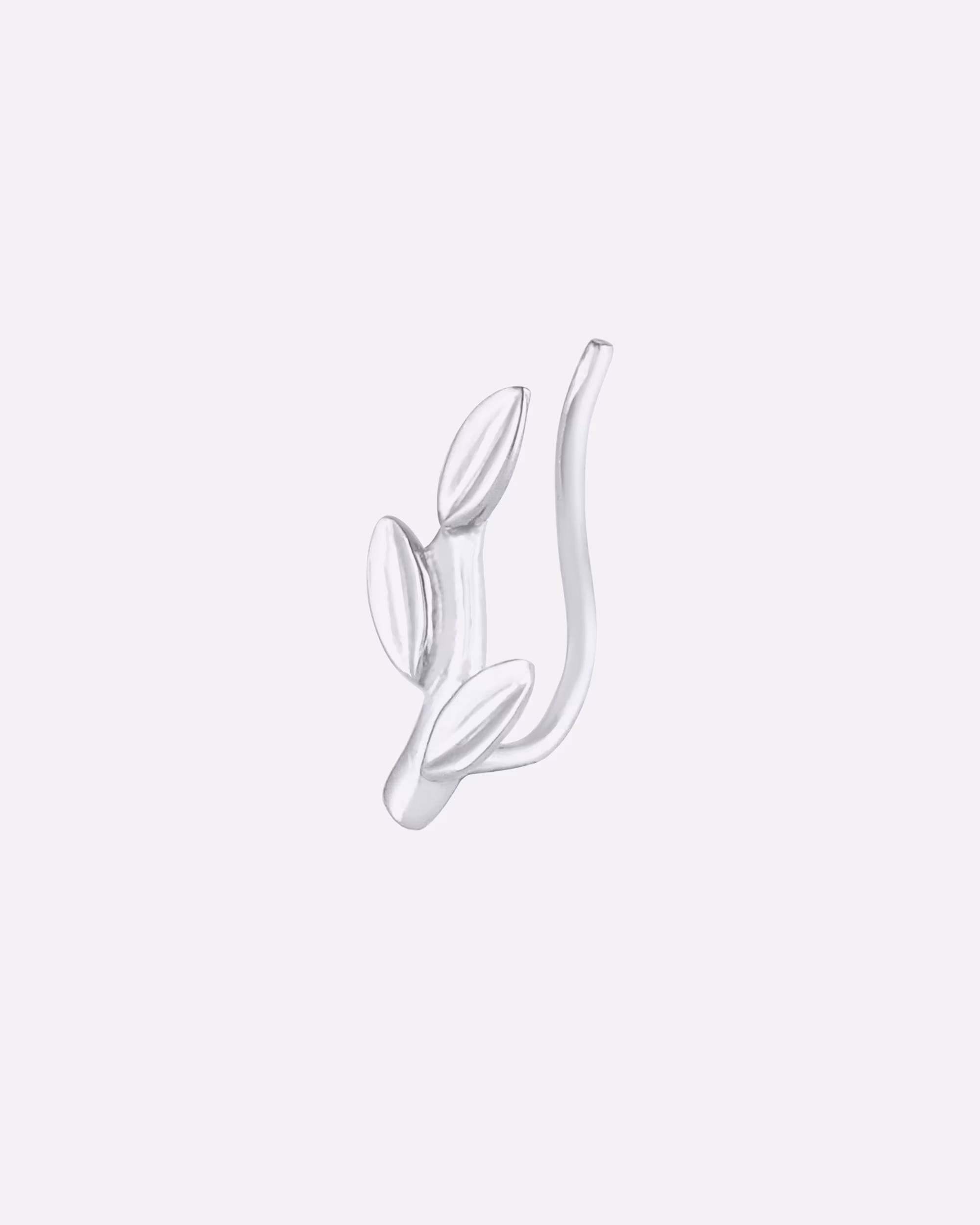 Elli Ear Cuff Single Ear Climber Leaf Leaf Look 925 Silver