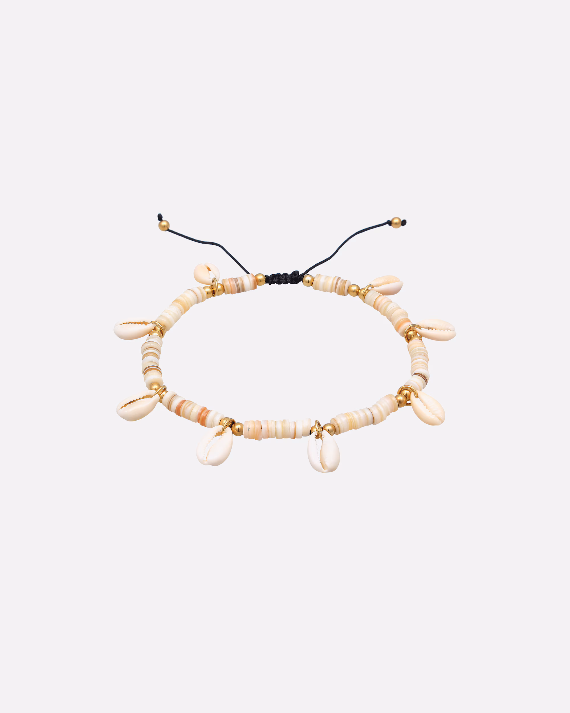 Elli foot jewelry cowrie shell surfer style 925 silver
