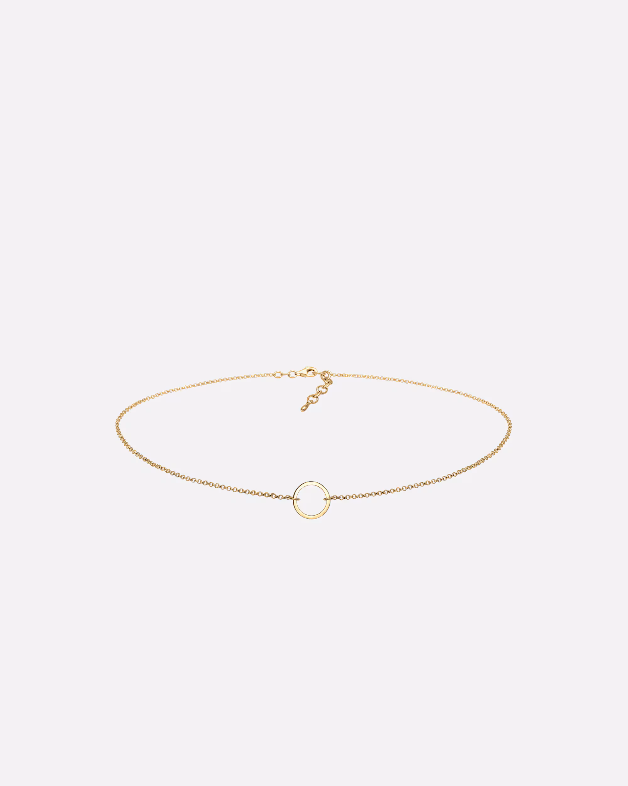 Elli Necklace Choker Circle Trend Geo 925 Sterling Silver