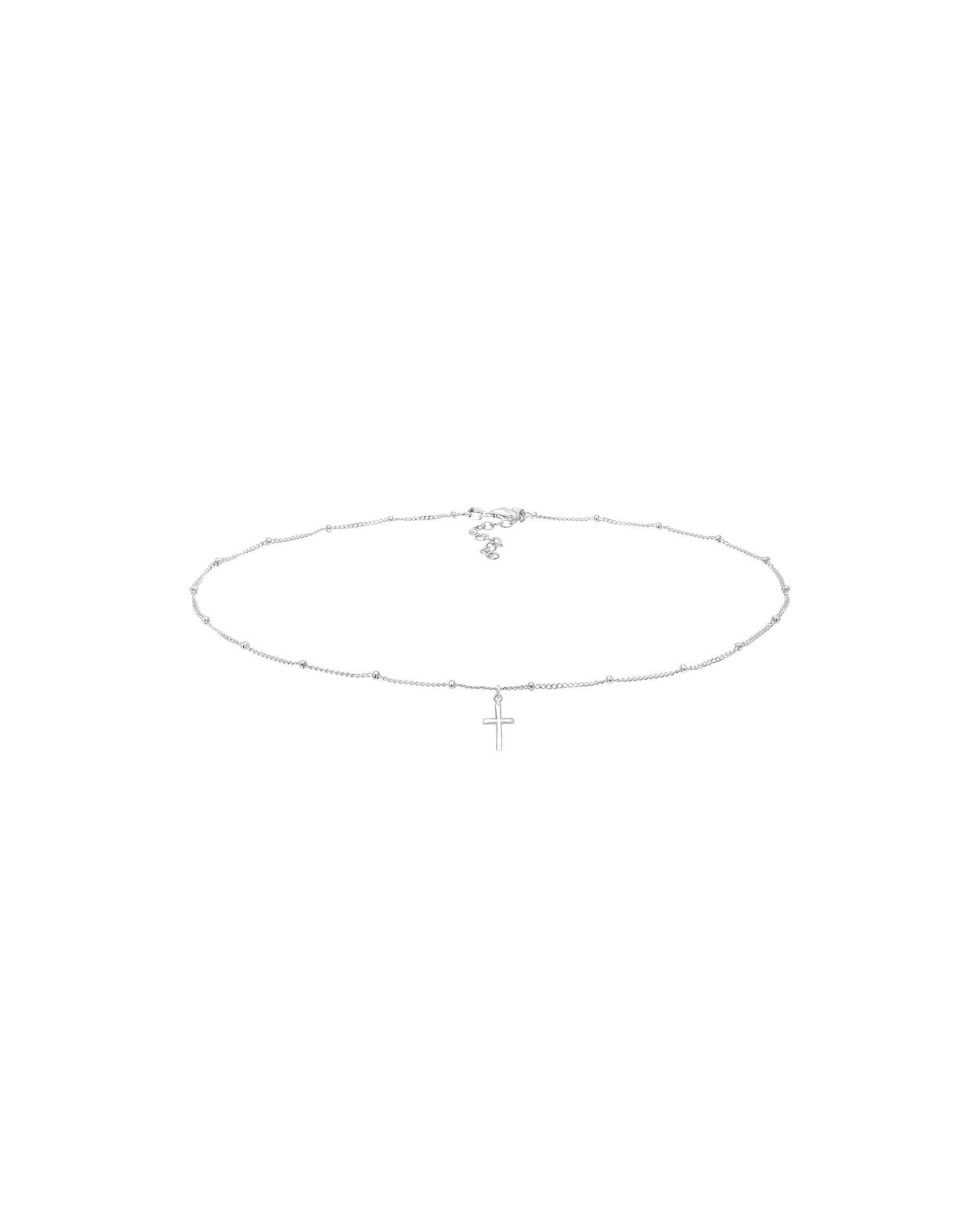 Elli Necklace Elli Necklace Basic Choker Ball Chain Cross Faith 925 Silver