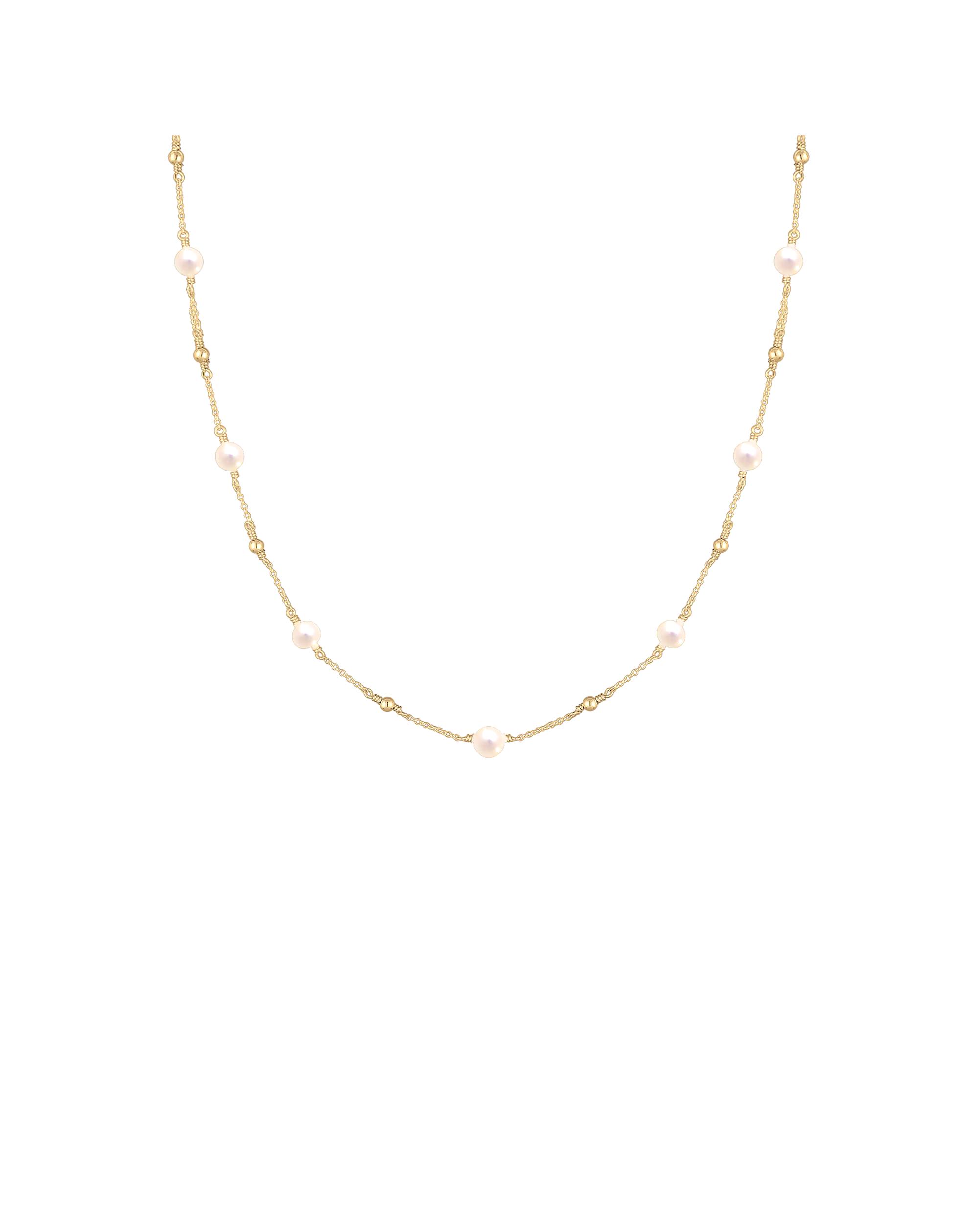 Elli necklace pea chain ball freshwater cultured pearl 925 silver