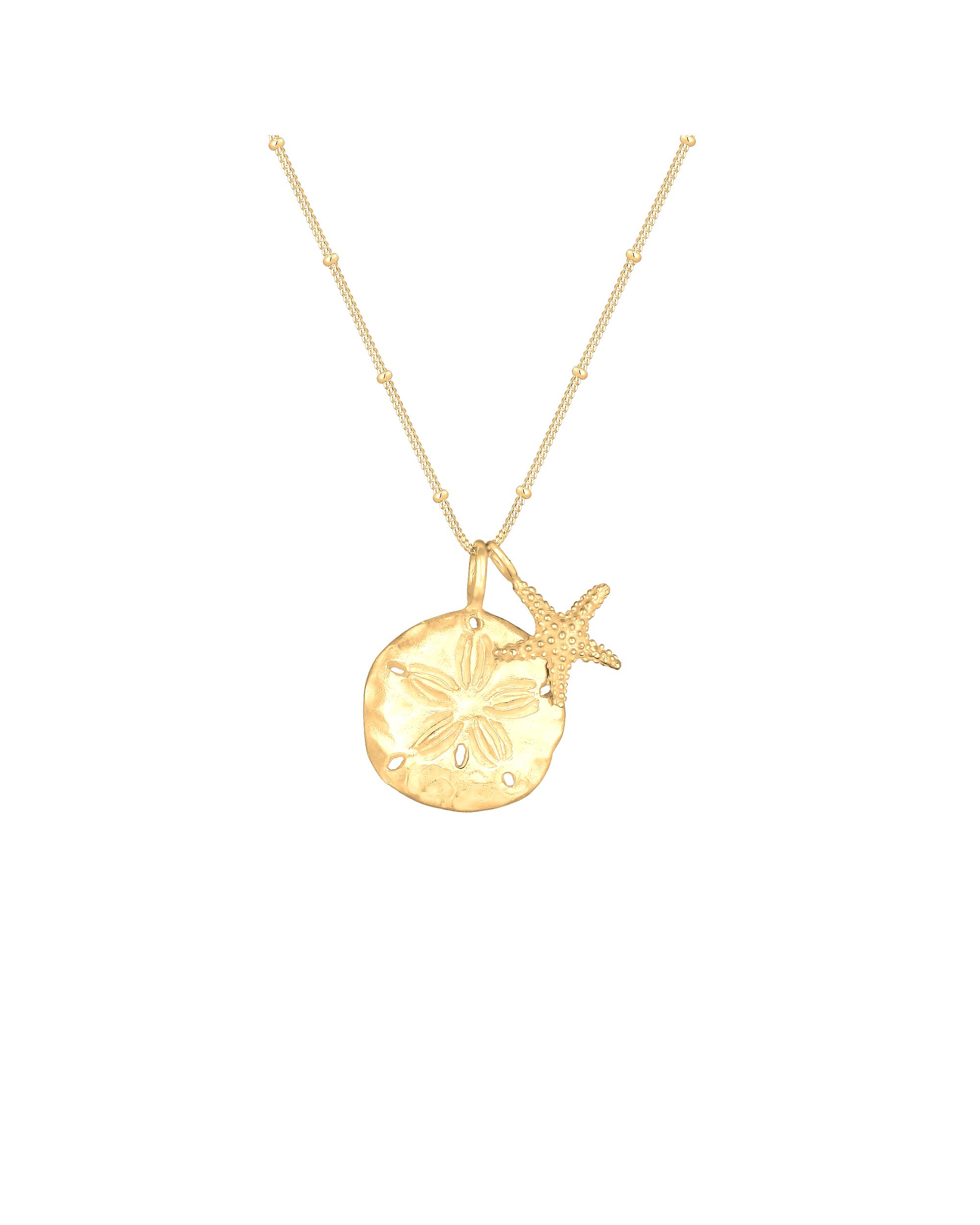 Elli necklace ball chain starfish sea maritime summer 925 silver