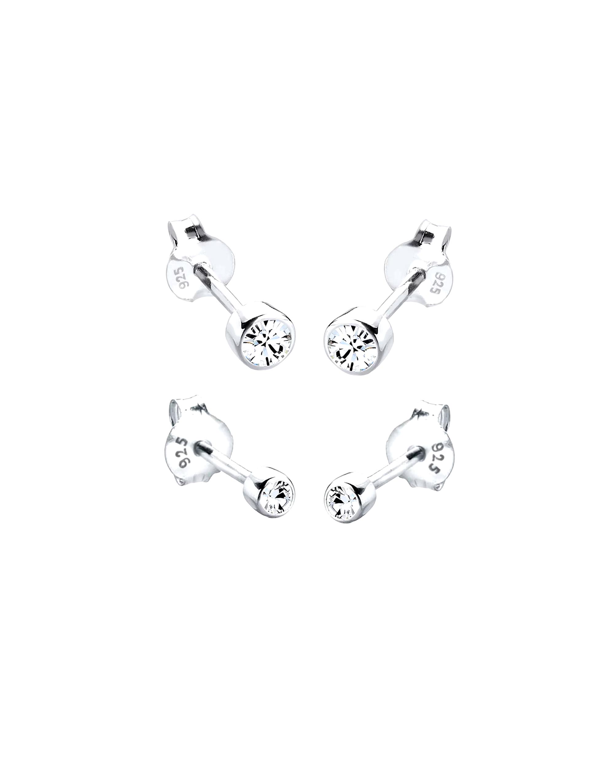 Elli Earring Basic Set Crystals Filigree 925 Silver