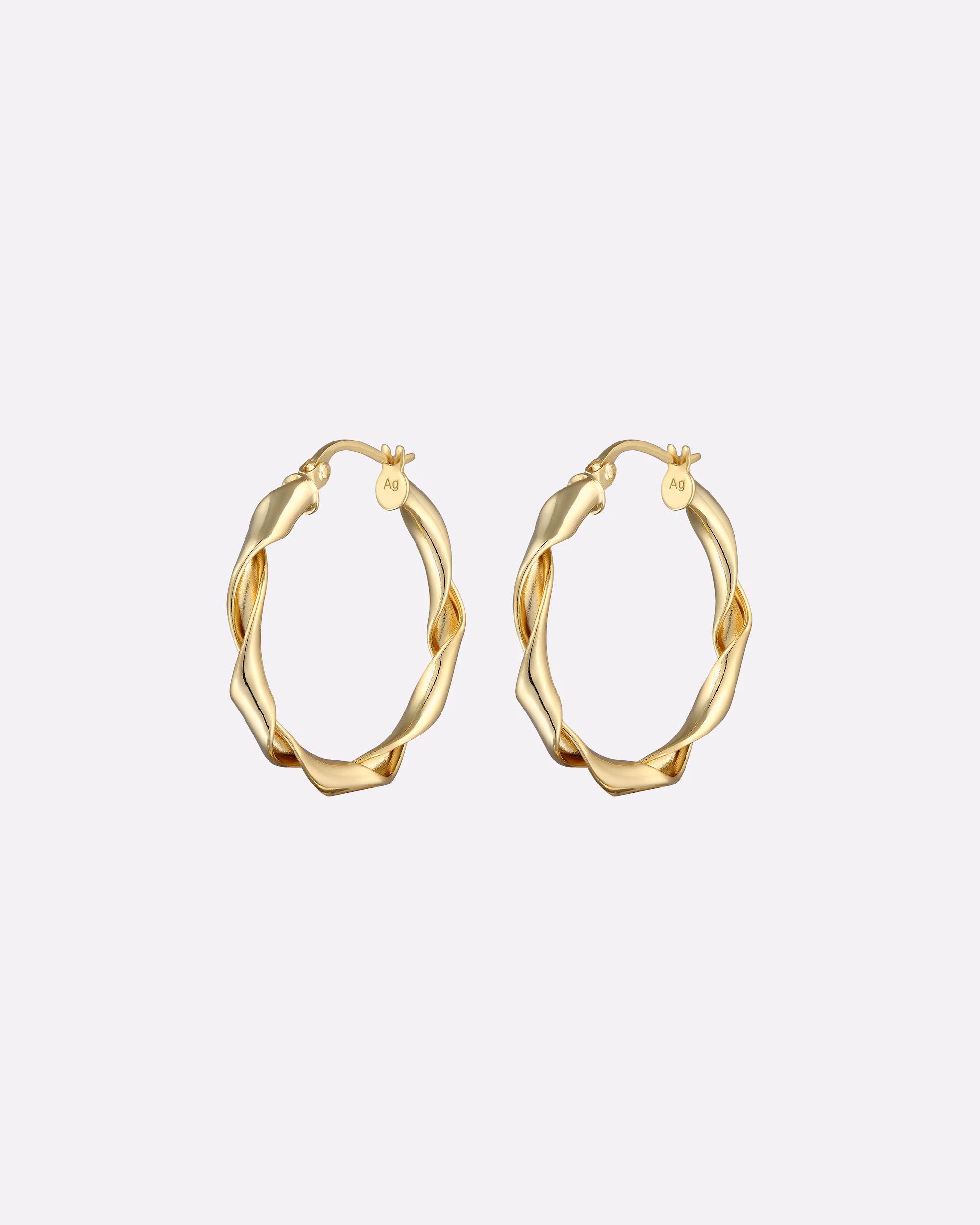 Elli earring hoop earrings women's twisted look 925 silver