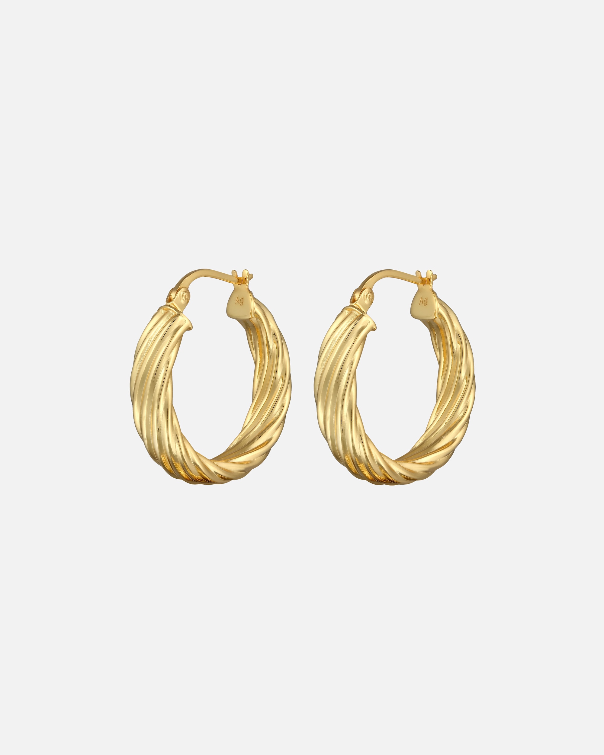 Elli earring hoop earrings women's twisted look 925 sterling silver