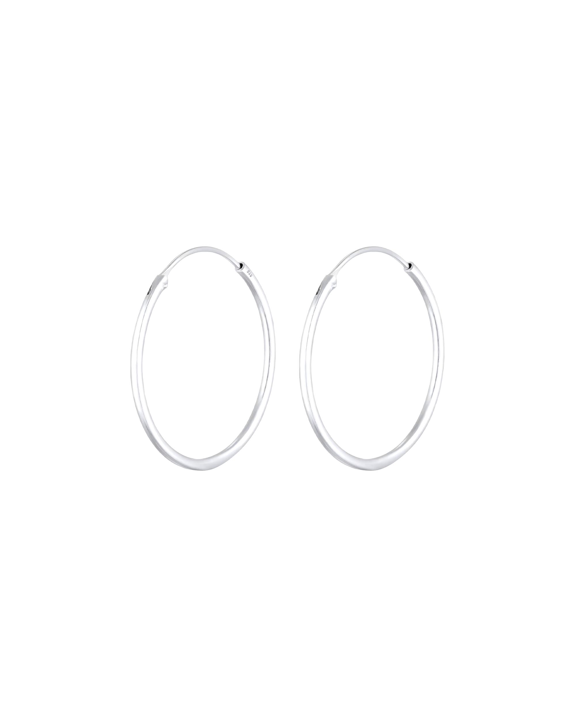 Elli earring hoop earrings round basic classic 925 silver