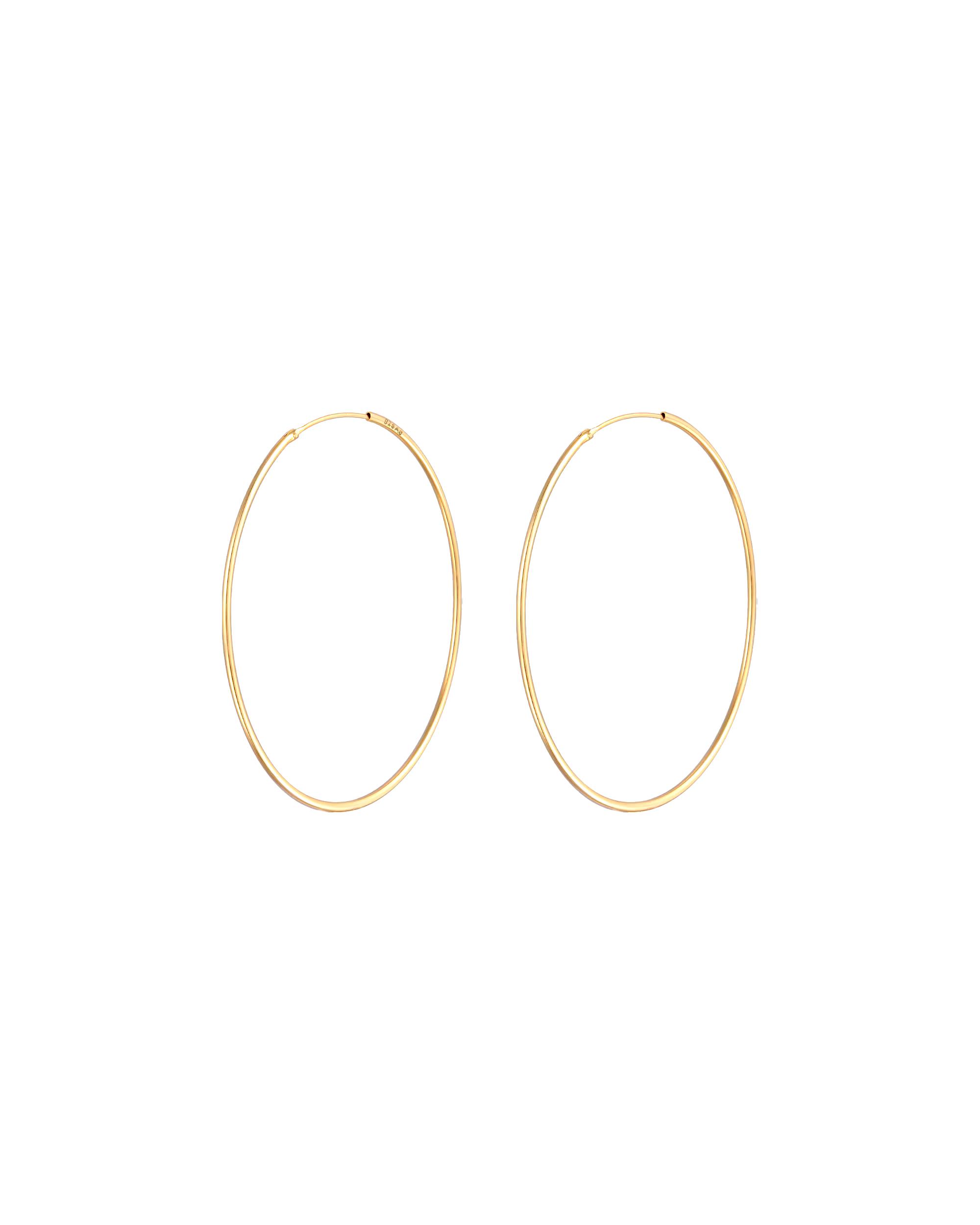 Elli earring hoop earrings round basic classic 925 silver