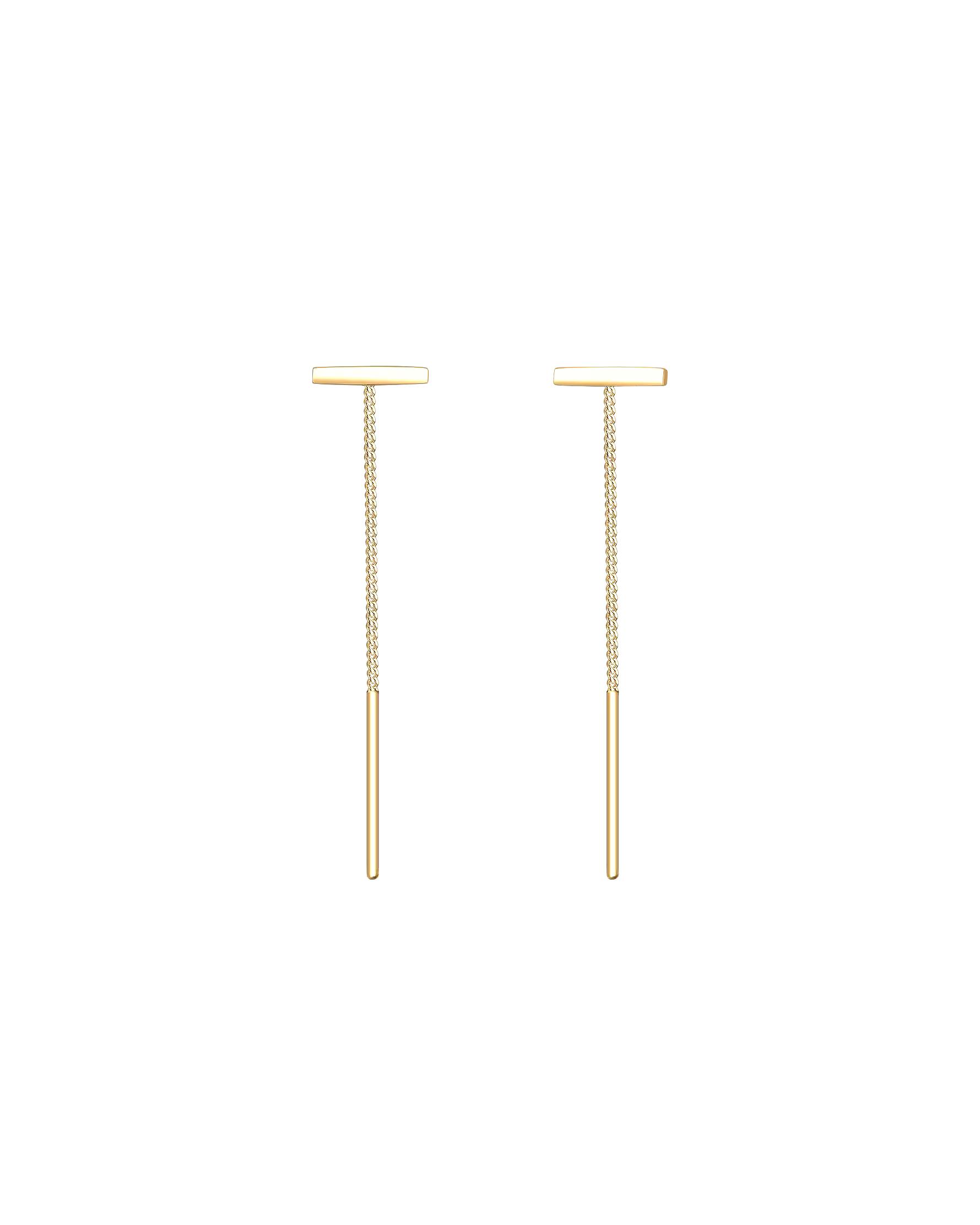 Elli earring geo pin rod pull-through basic 925 silver