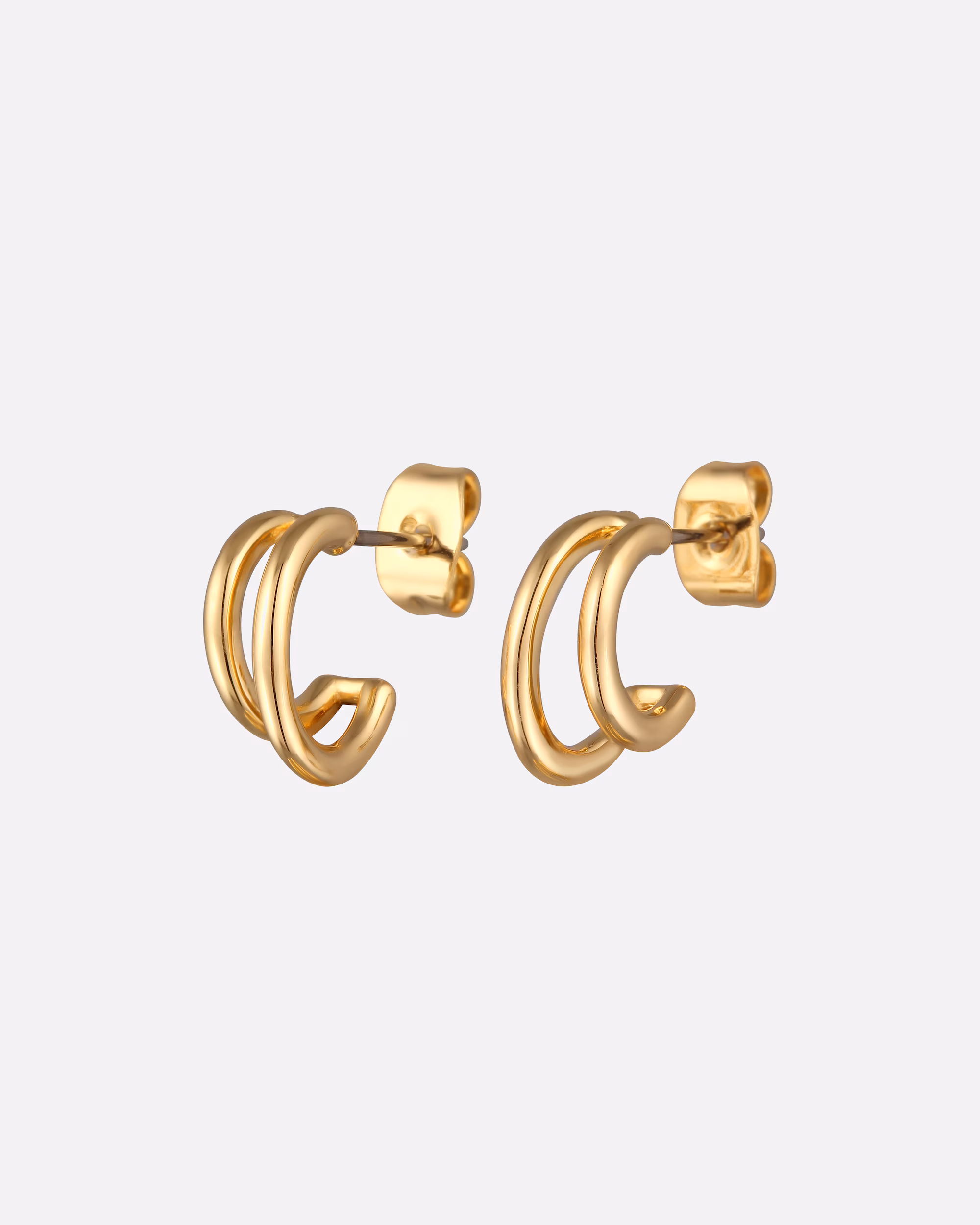 Elli earring half hoop earrings double row stud earrings