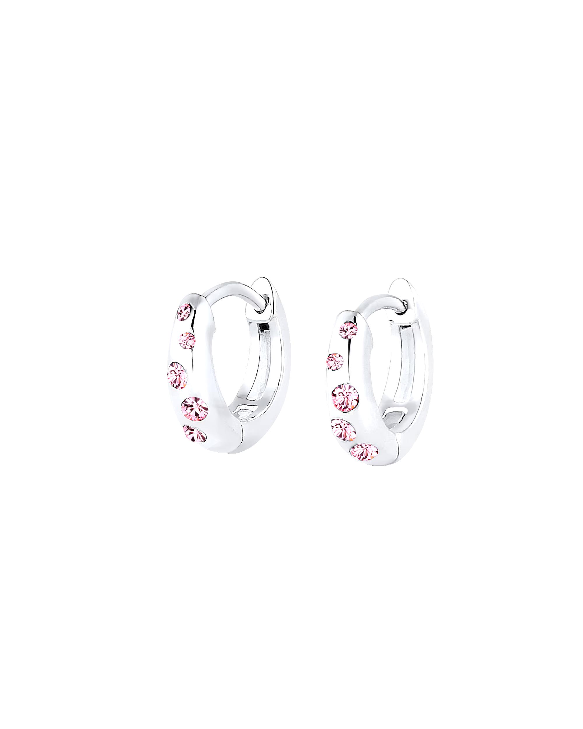 Elli earring children's hoop earrings crystals 925 silver