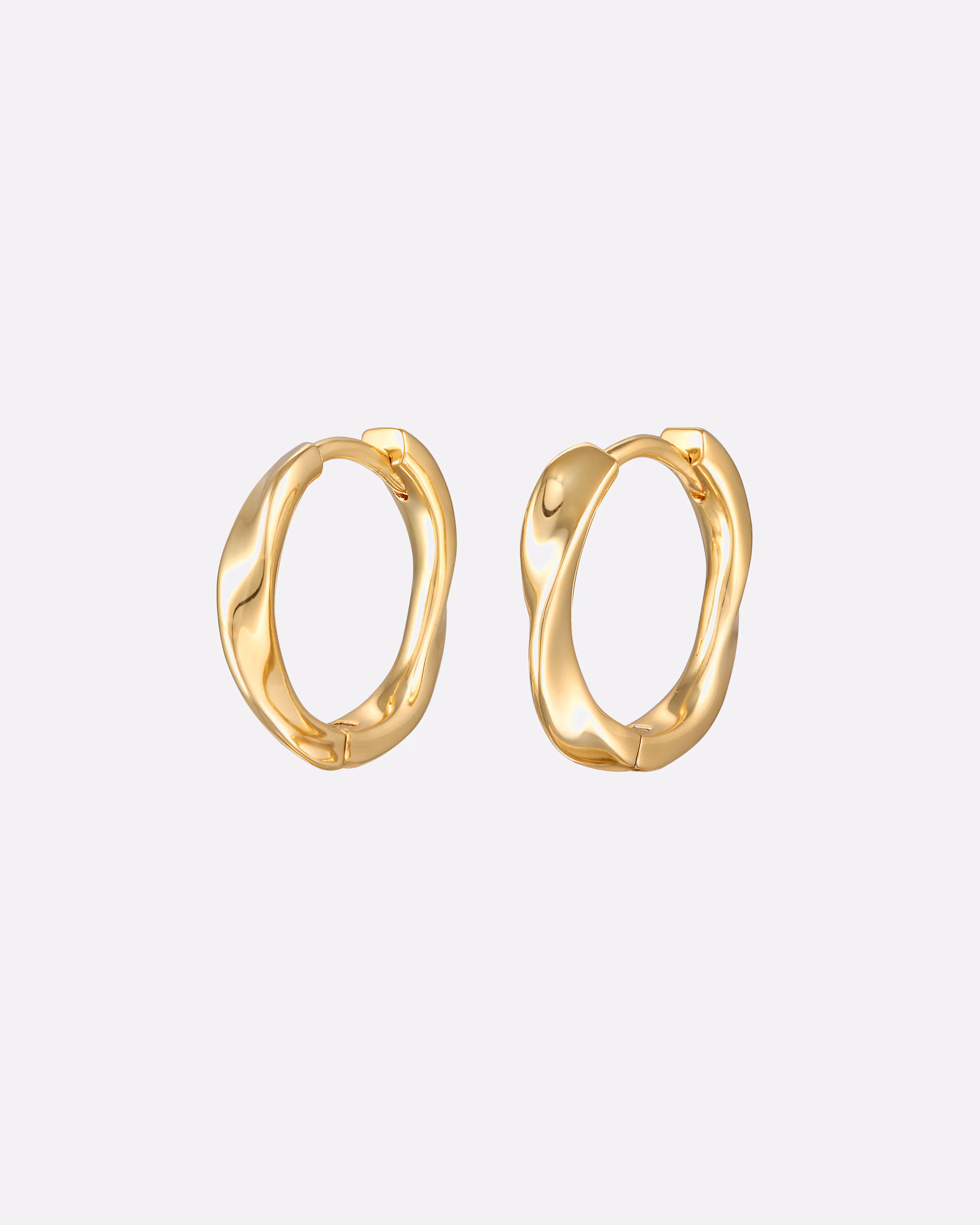 Elli earring hinge hoop earrings women's twisted look