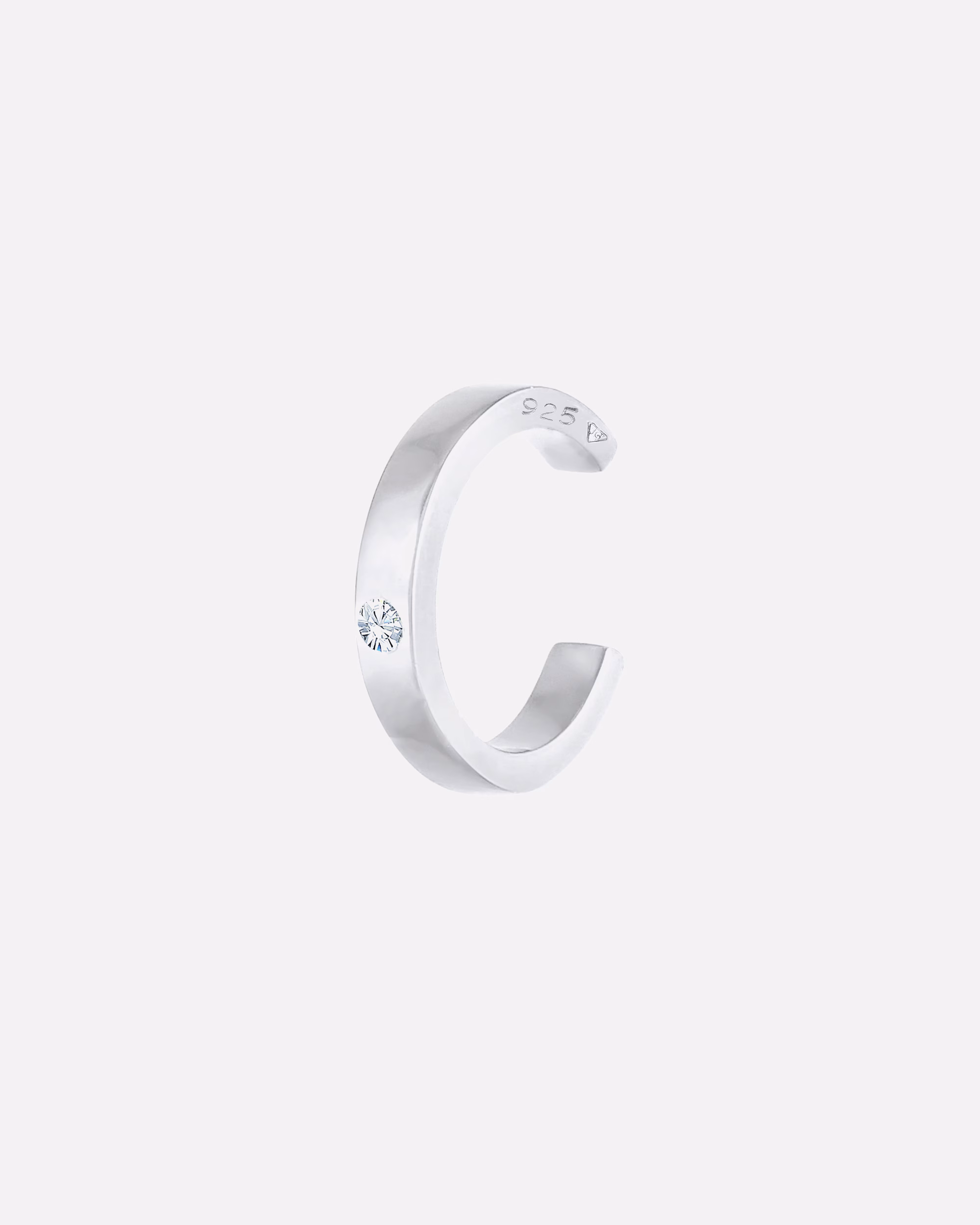 Elli Earring Single Earcuff Crystals 925 Silver