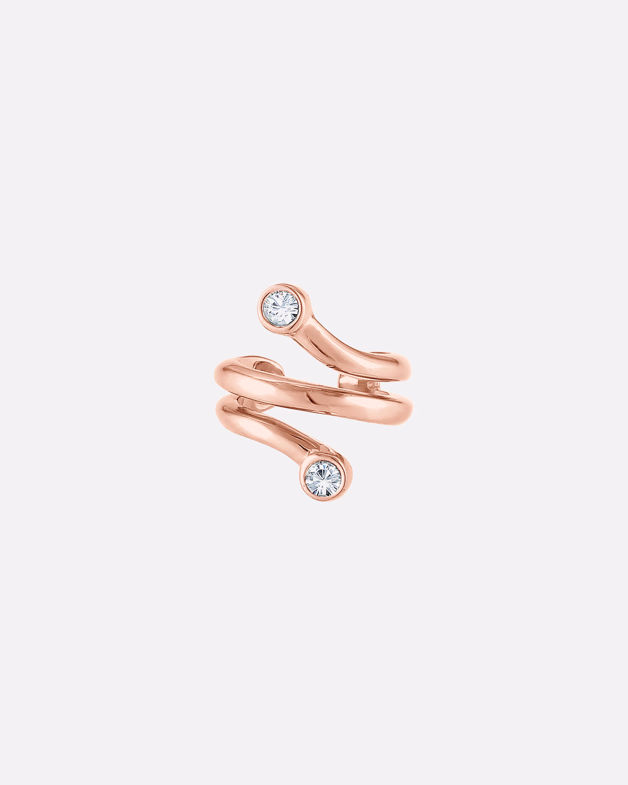 Elli earring single earcuff ear cuff crystals 925 silver