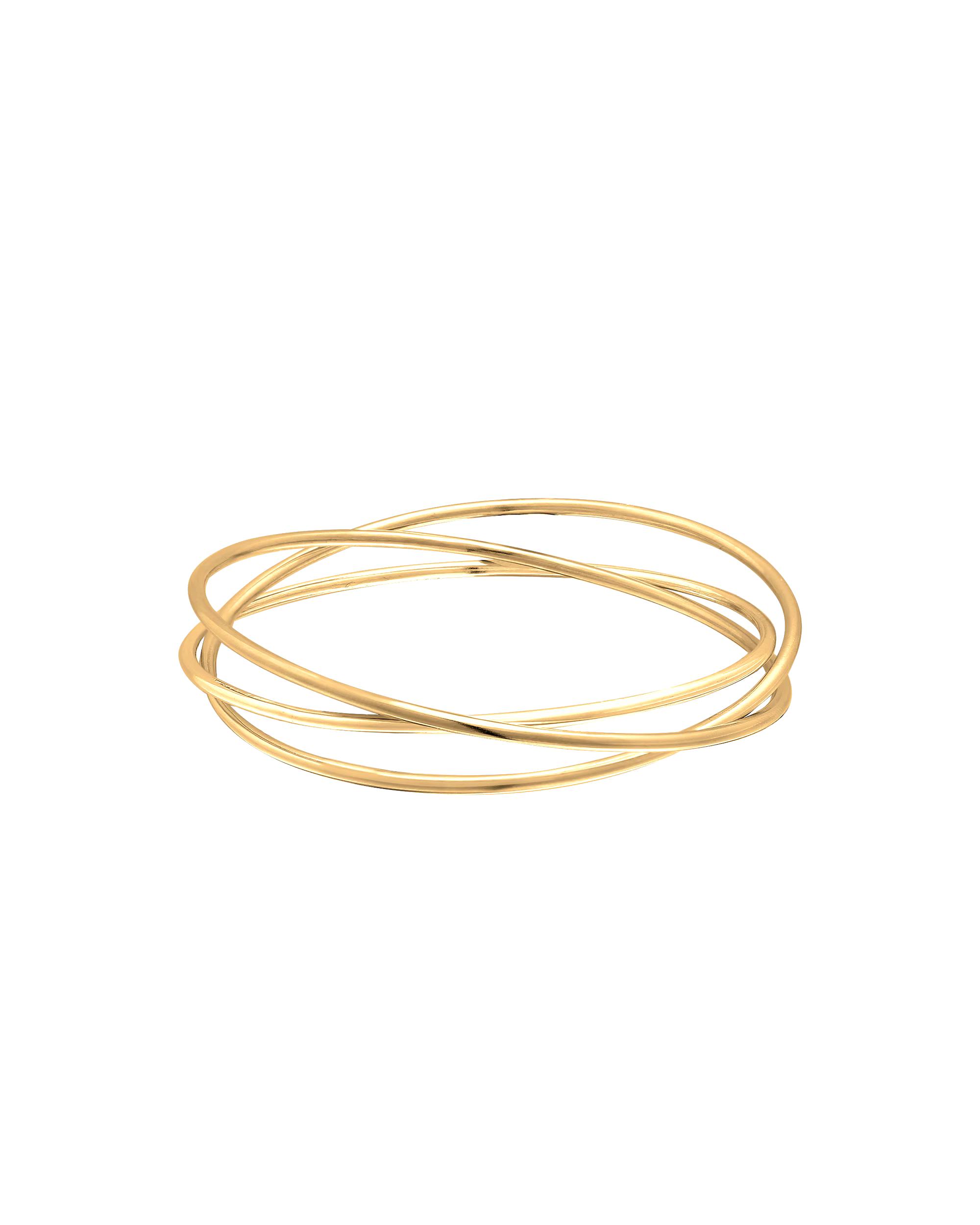 Elli PREMIUM bangle bangle triple triple intertwined 925 silver