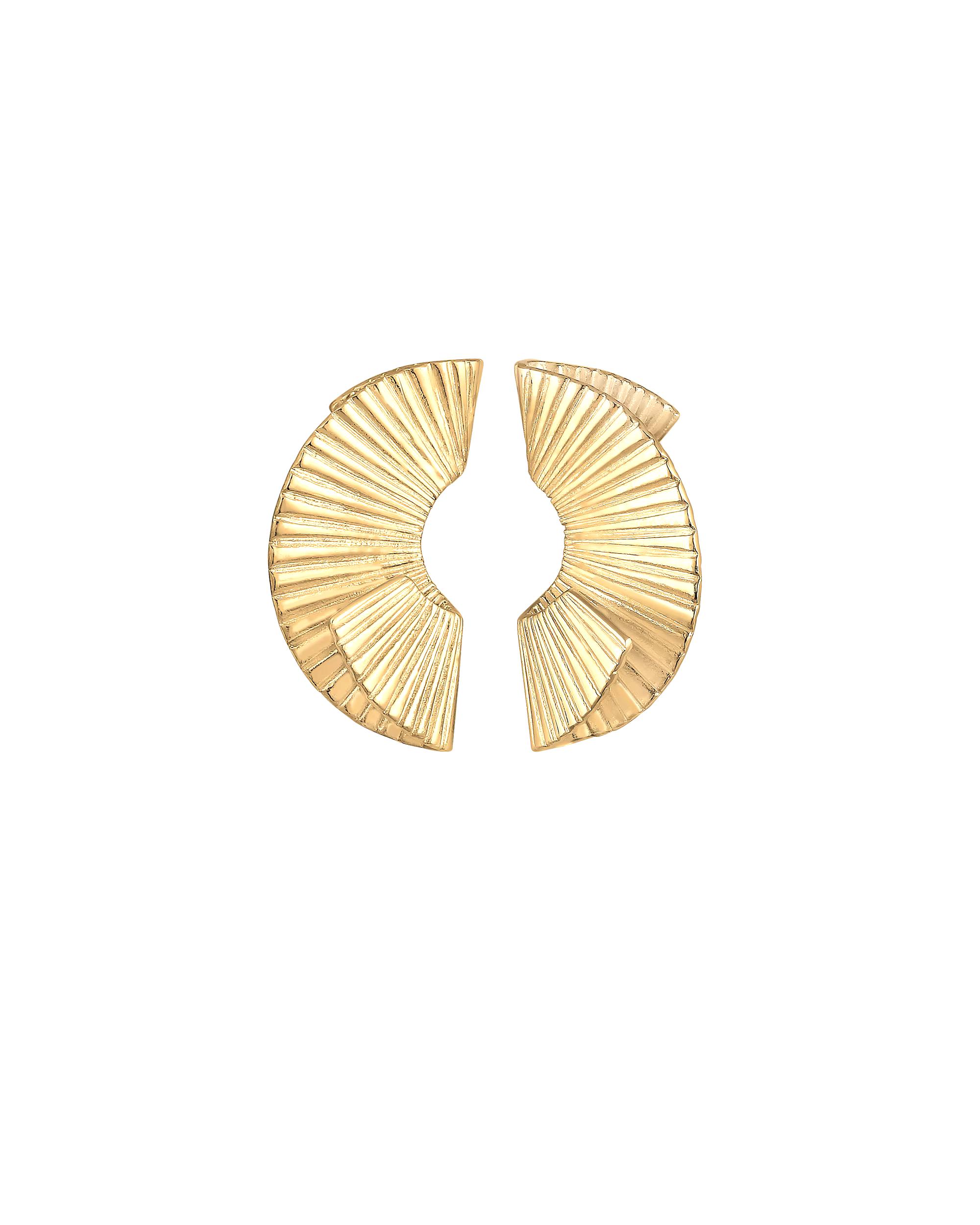 Elli PREMIUM earring pendant organic shape trend 925 rhodium-plated silver