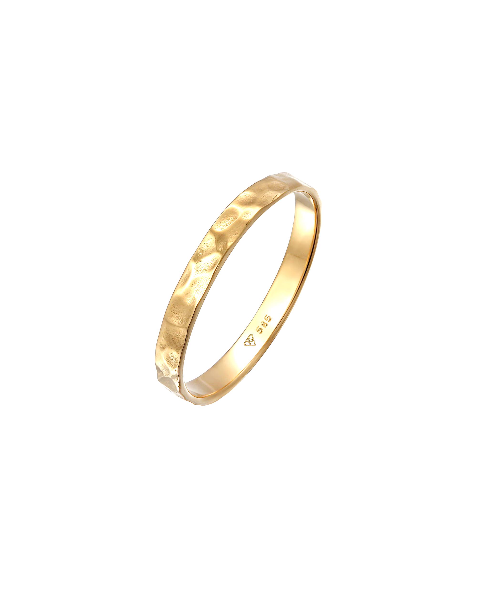 Elli PREMIUM ring band ring friendship ring wedding ring 585 yellow gold