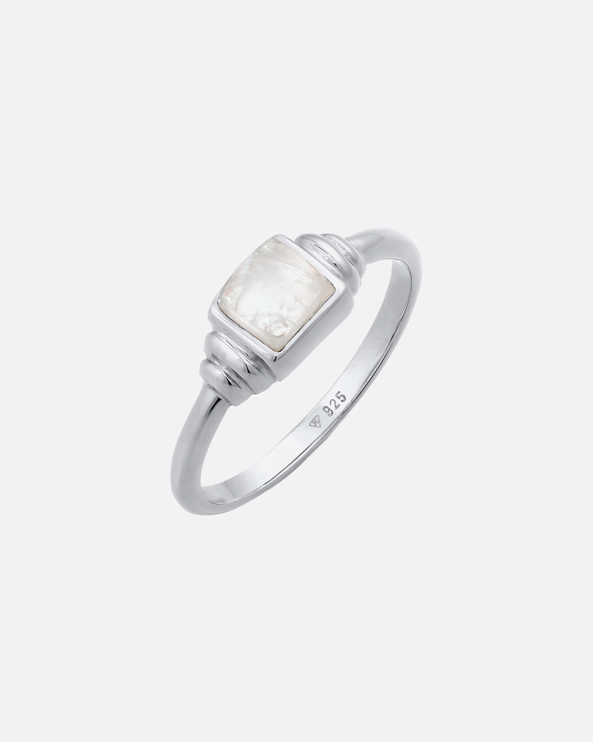 Elli PREMIUM ring Elli PREMIUM ring moonstone square vintage 925 silver gold plated