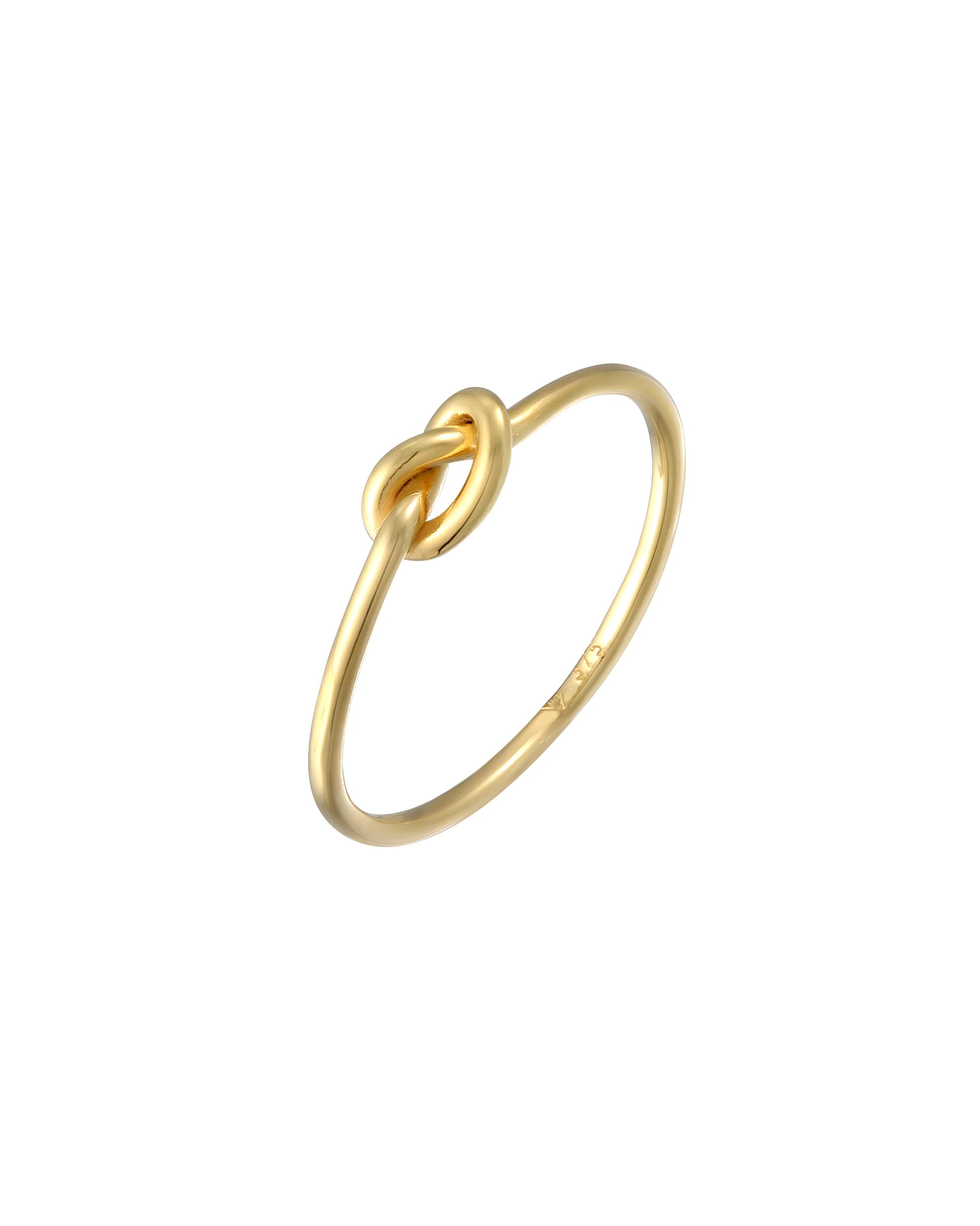 Elli PREMIUM ring knot trend symbol 375 yellow gold