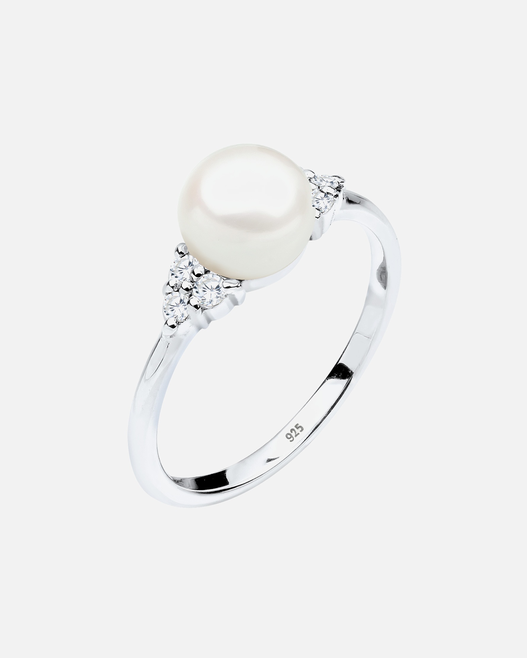 Elli PREMIUM ring freshwater cultured pearl zirconia 925 silver