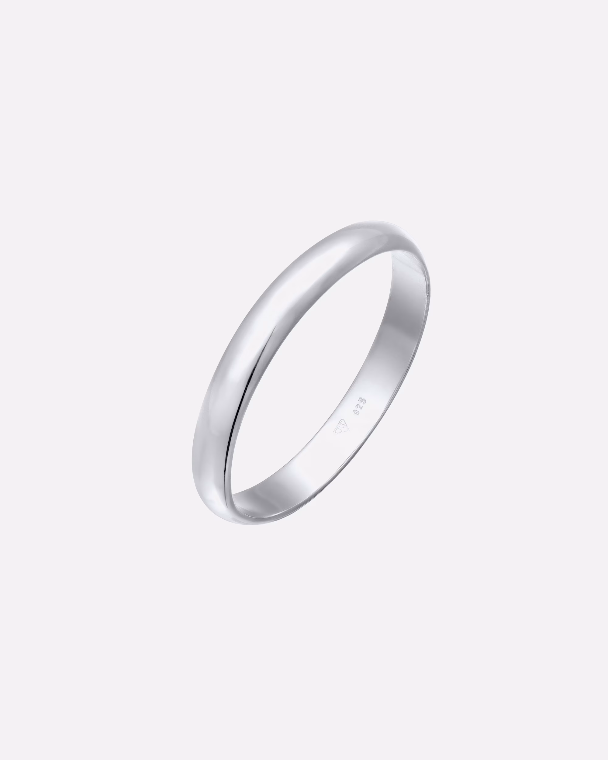 Elli Ring Basic Band Ring 925 Sterling Silver