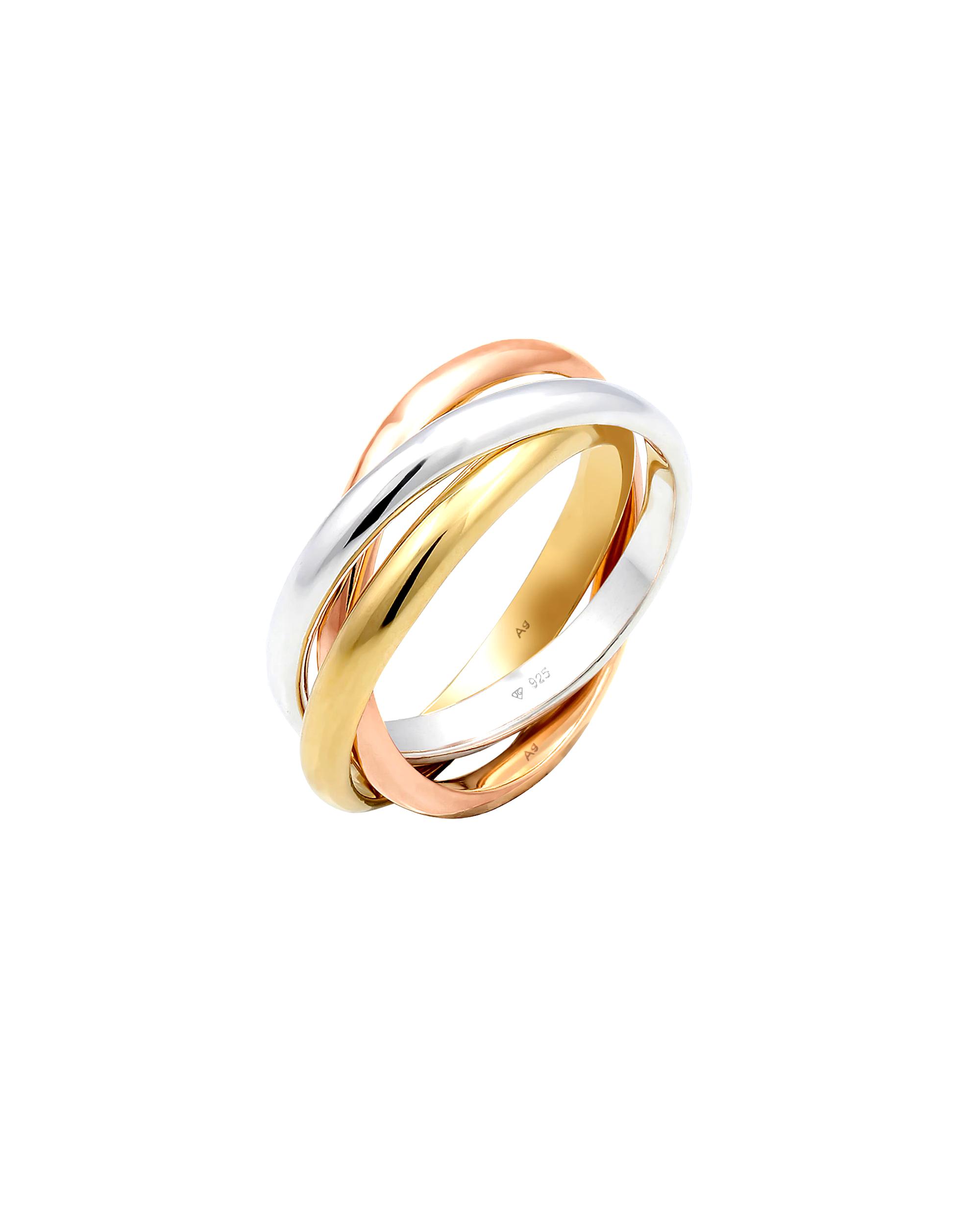 Elli Ring Basic Wrap Ring Classic Design 925 Silver