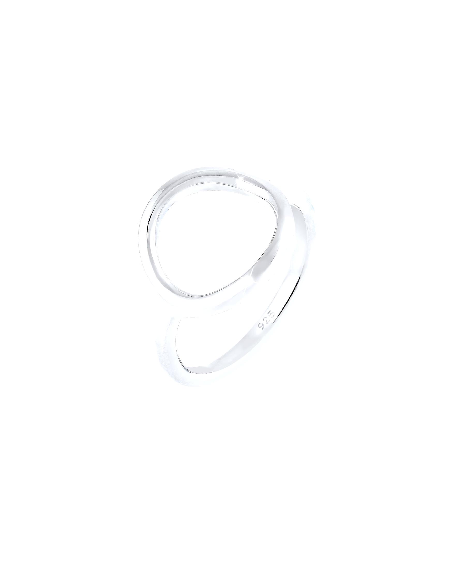 Elli Ring Circle Round Geo Statement 925 Sterling Silver