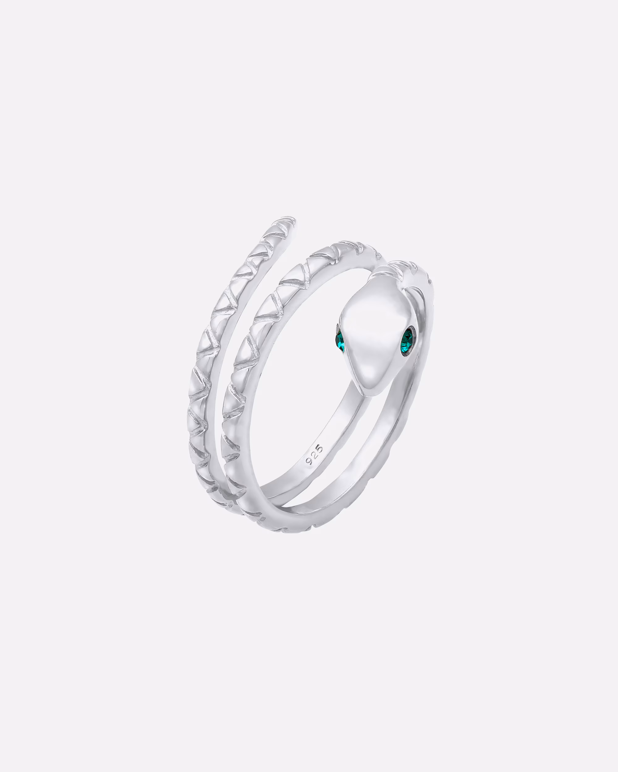 Elli Ring Pinky Snake Crystals 925 Silver
