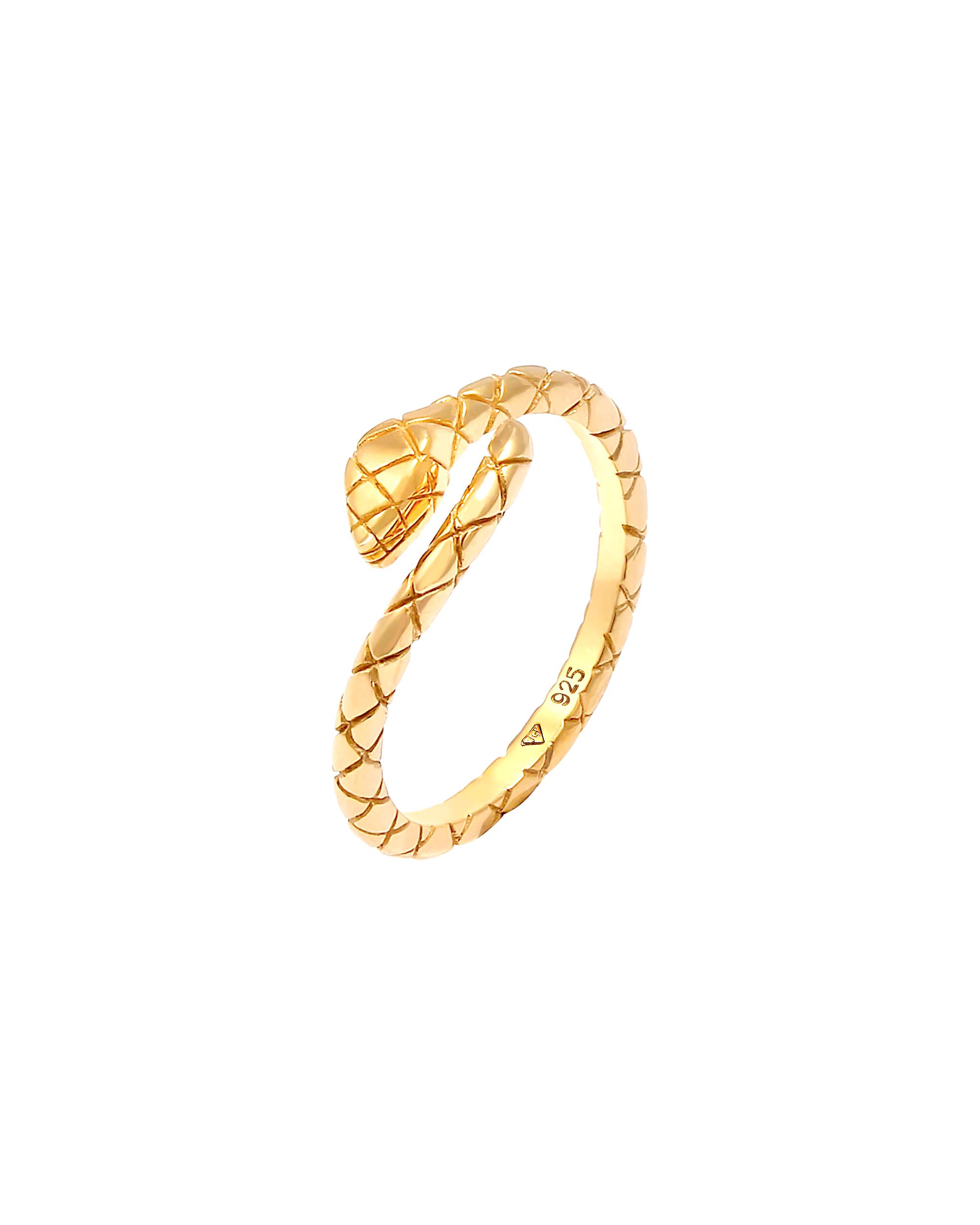 Elli Ring Snake Snake Adjustable 925 Silver